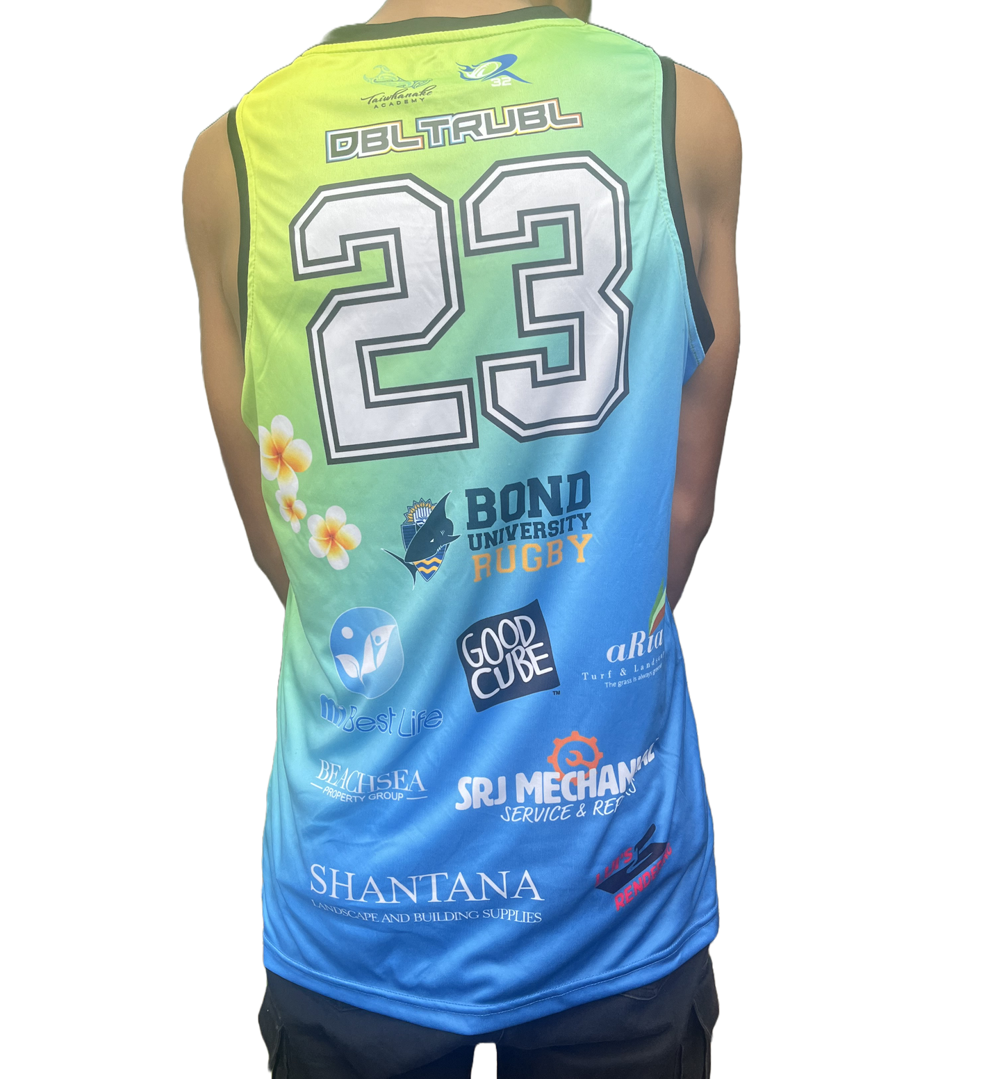 2023 Summer 7s Singlet - Green